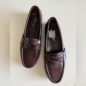 Dexter Maroon Leather Sole Loafers | Size 7.5
